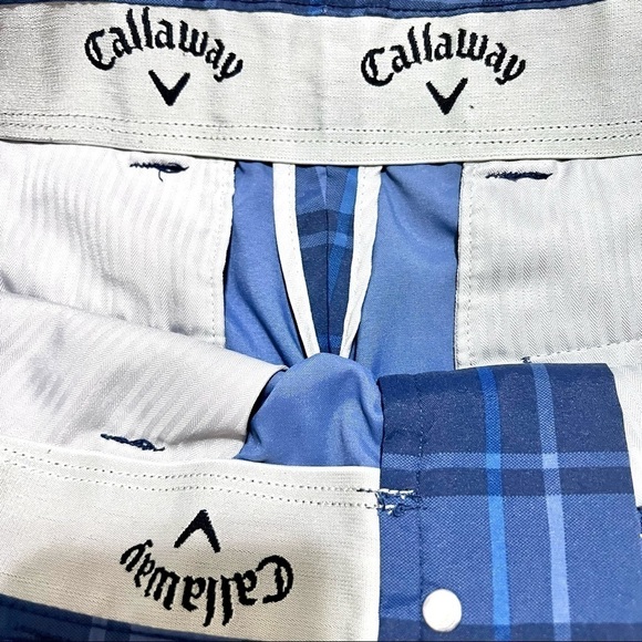 CALLAWAY Swing Tech Ergo Golf Shorts navy mens size 32 - Picture 9 of 11